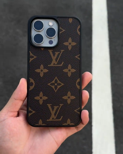 路易威登荔枝紋皮質手機殼